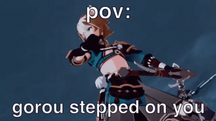 Gorou Grnshin Stepped On You GIF