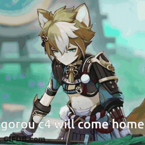 Gorou Will Come Home Sushi GIF