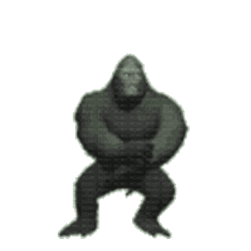 Gorrila Dancing Sticker GIF