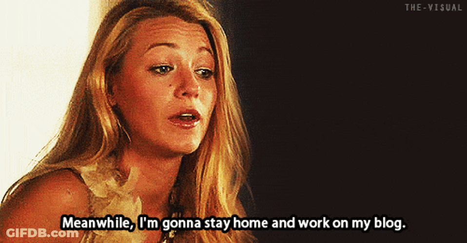 Gossip Girl Blake Lively Staying Home GIF
