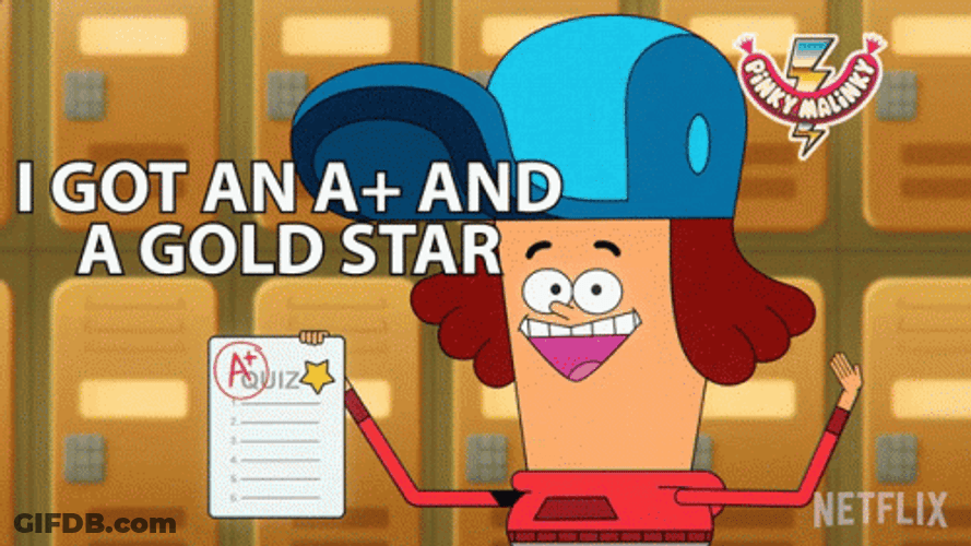 Got An A+ And Gold Star GIF