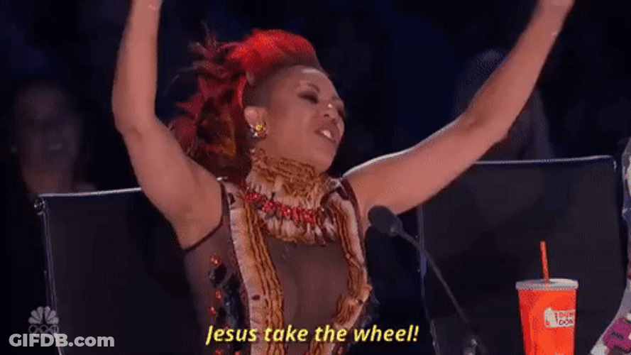 Got Talent Jesus Take The Wheel GIF