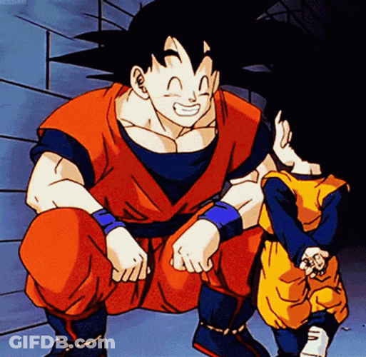 Goten And Goku Father And Son GIF