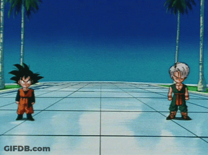Goten And Trunks Dancing GIF