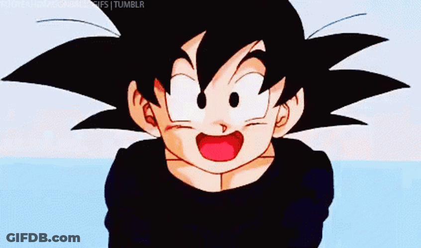 Goten Laugh And Cover His Mouth GIF