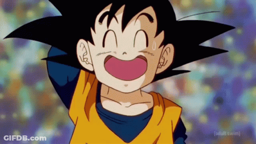 Goten Laughing And Looking GIF