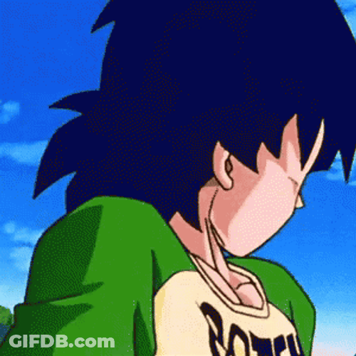 Goten Looking Back GIF