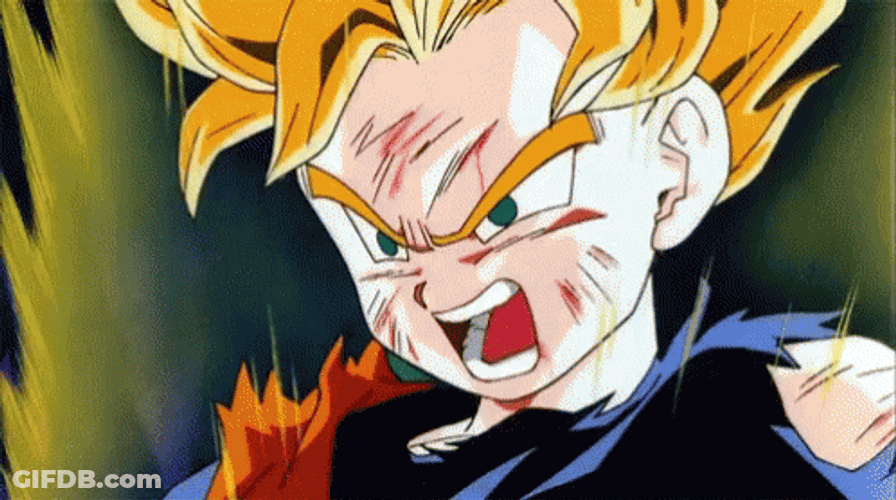 Goten Opponent Trunks Screaming GIF