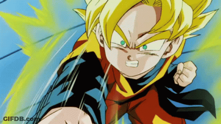 Goten Rapid Fire Fist GIF