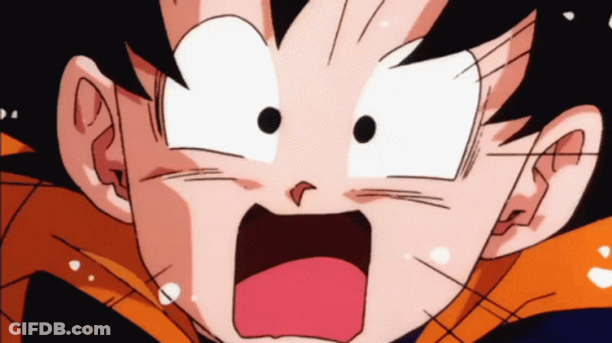 Goten Shocked Reaction GIF