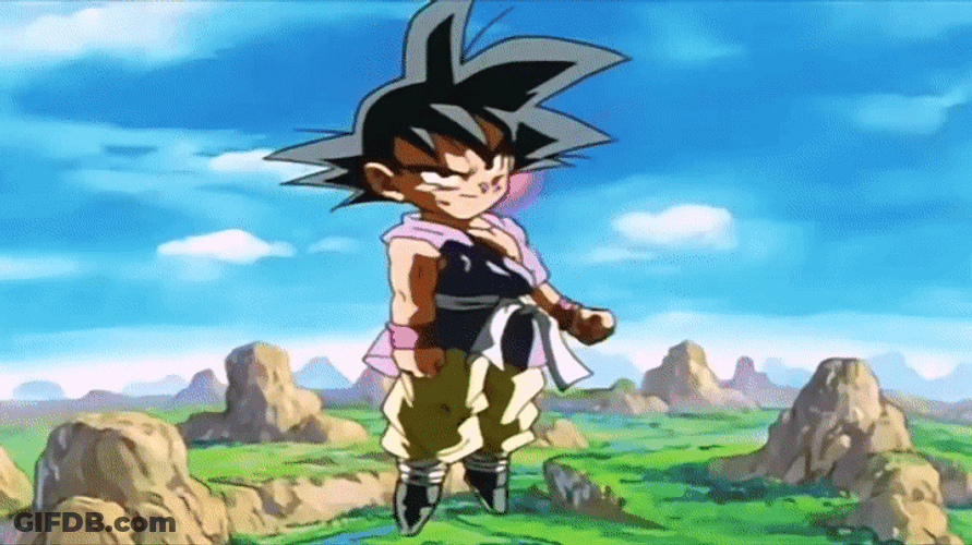 Goten Showing Power GIF