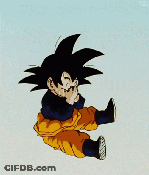 Goten Thrilled Stamping Foot GIF