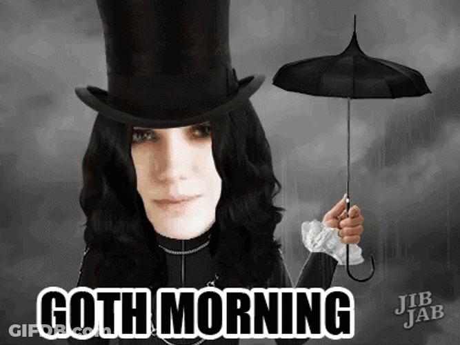 Goth Morning Animation GIF