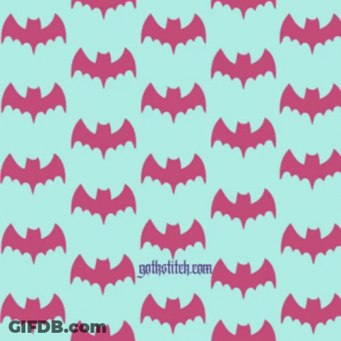 Goth Morning Bats Poster GIF