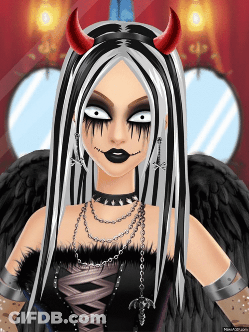 Gothic Demon Girl GIF