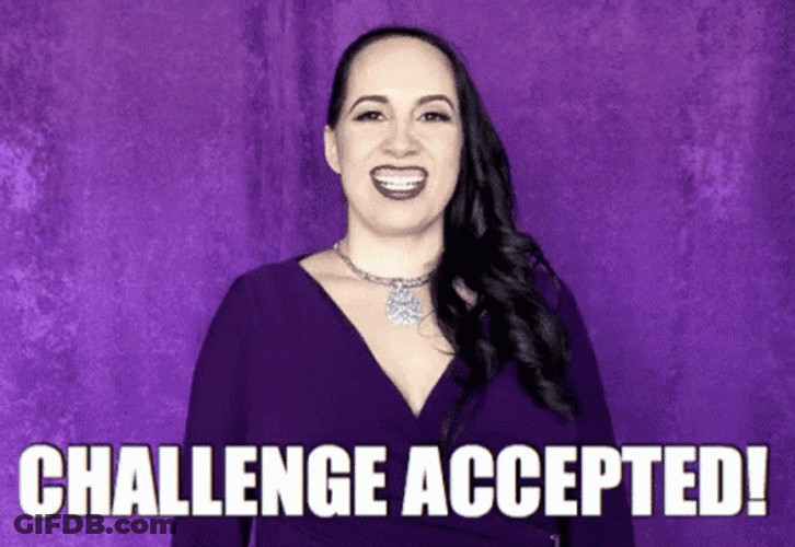 Gothic Girl Challenge Accepted GIF
