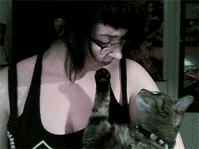 Gothic Girl Meh Reaction GIF