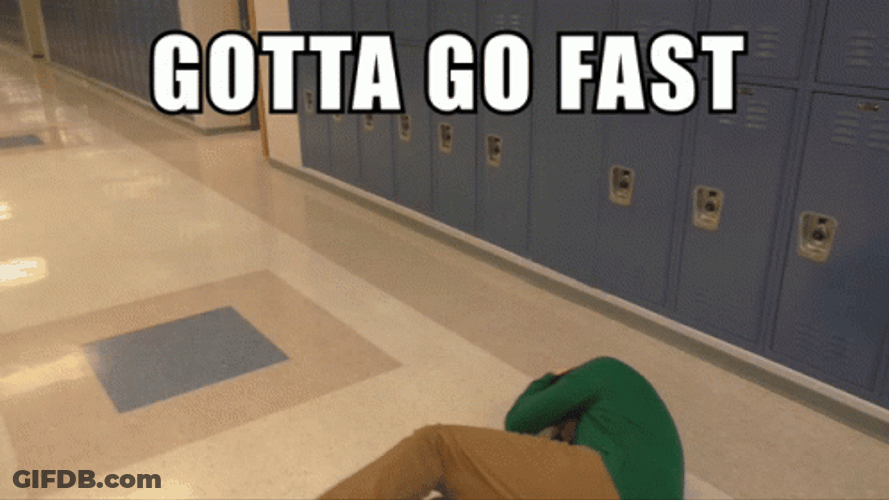 Gotta Go Fast GIF