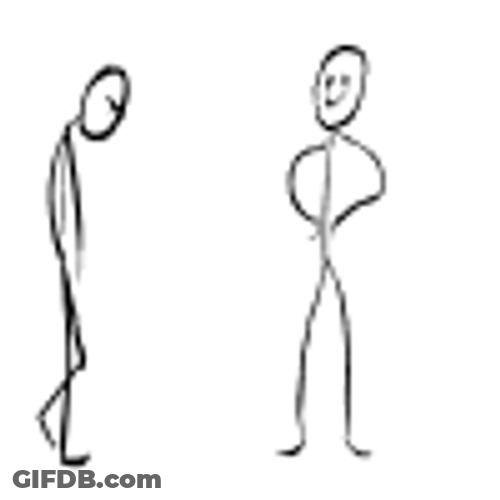 Gotta Kick It Up Stick Man GIF