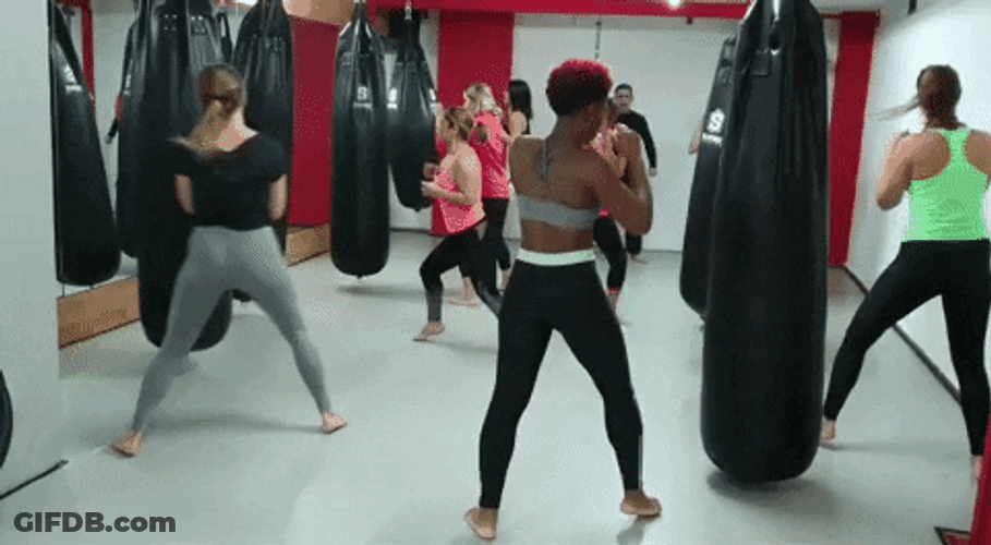 Gotta Kick It Up The Punching Bag Ladies GIF