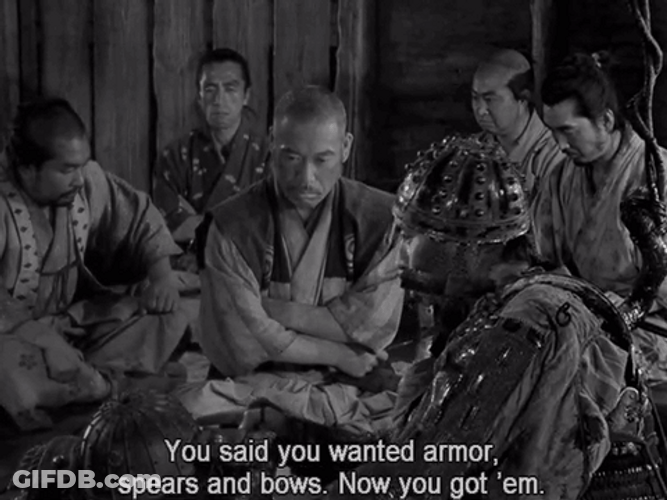 Gottem Seven Samurai GIF