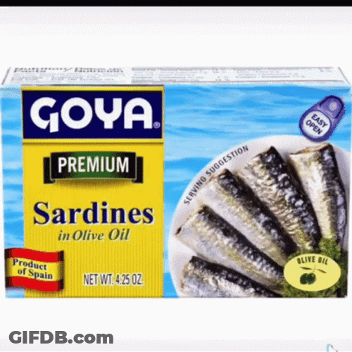 Goya Sardines In Olive Oil GIF