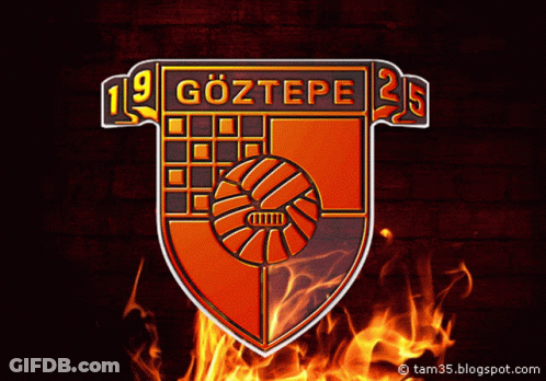 Göztepe Logo On Brick Wall GIF