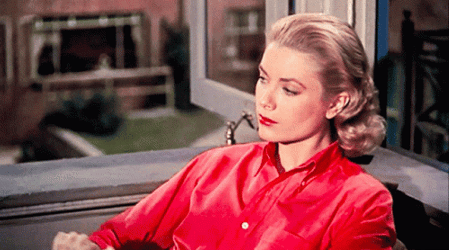 Grace Kelly Reading Magazine GIF