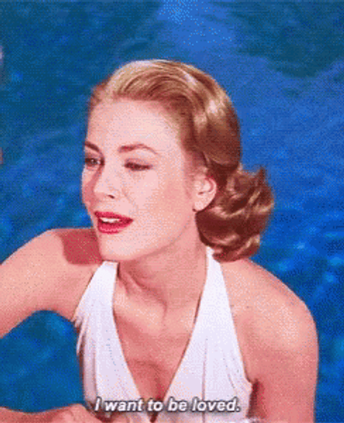 Grace Kelly Swimming At Pool GIF