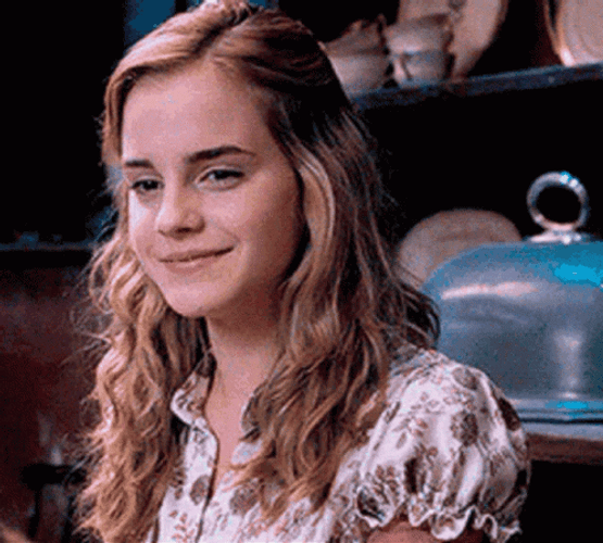 Graceful Hermione In Blouse GIF