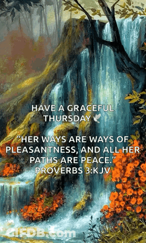 Graceful Thursday Proverbs 3 17 KJV GIF