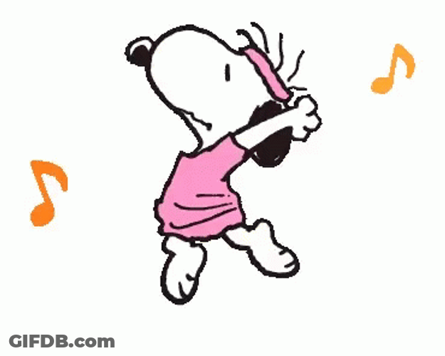 Gracefully Dancing Jolly Snoopy GIF