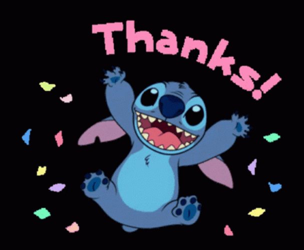 Gracias Cute Stitch GIF