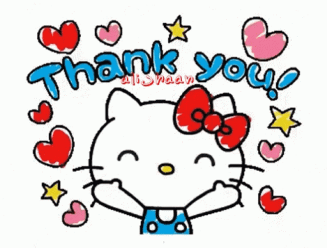 Gracias Hello Kitty Blowing Kisses GIF