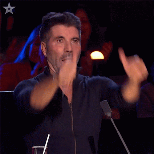 Gracias Simon Cowell Two Thumbs Up GIF
