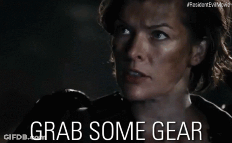 Grad Some Gear Milla Jovovich GIF