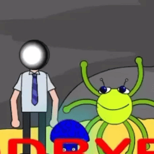 Gradient Joe Bugbo Mushroom Friends Waiting GIF