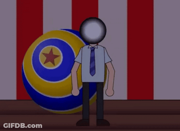 Gradient Joe Thinking Thumbs Up Approve GIF