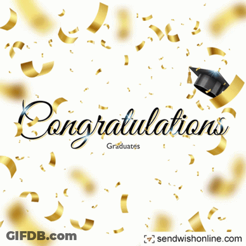 Graduates With Graduation Cap GIF