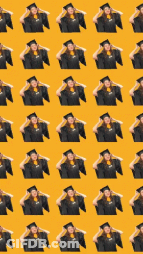 Graduation Cap And Gown GIF