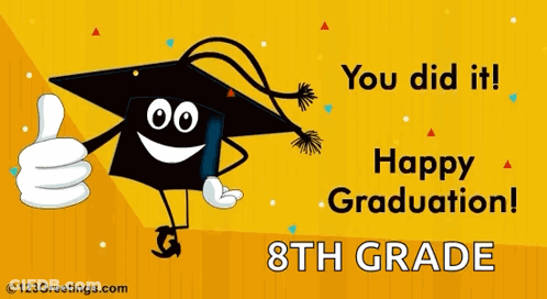 Graduation Cap Cartoon Giving Thumbs Up GIF