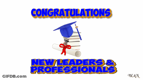 Graduation Cap Congratulations New Leaders GIF