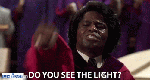 Graduation Cap Man Asks Do You See Light GIF