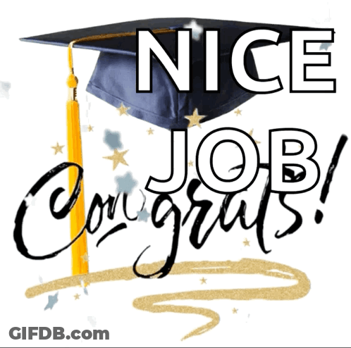 Graduation Cap Nice Job Congrats GIF