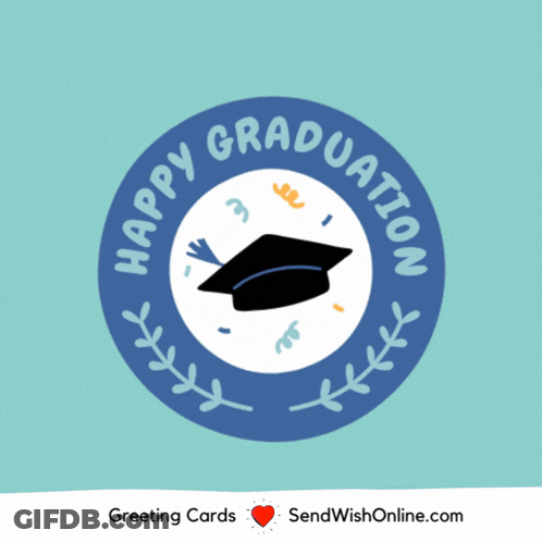 Graduation Cap Nice Job Congratulations GIF