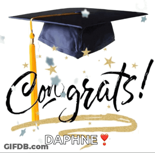 Graduation Cap With Congratulations GIF