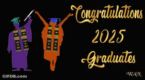 Graduation Card With Cap And Tassel GIF