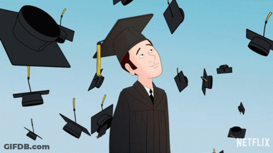 Graduation Hats Happy Graduation GIF