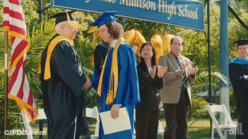 Graduation Man In Cap And Gown GIF