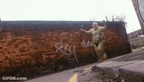 Graffiti Saying Rau On Brick Wall GIF